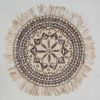 Obraz ręcznie malowany geometryczny beżowy 60 X 60 cm – doda wnętrzu przytulności