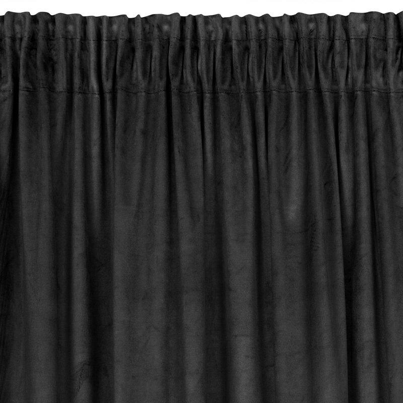 Zasłona gotowa Angelina czarna 140 x 270 cm – zaciemnia pomieszczenie