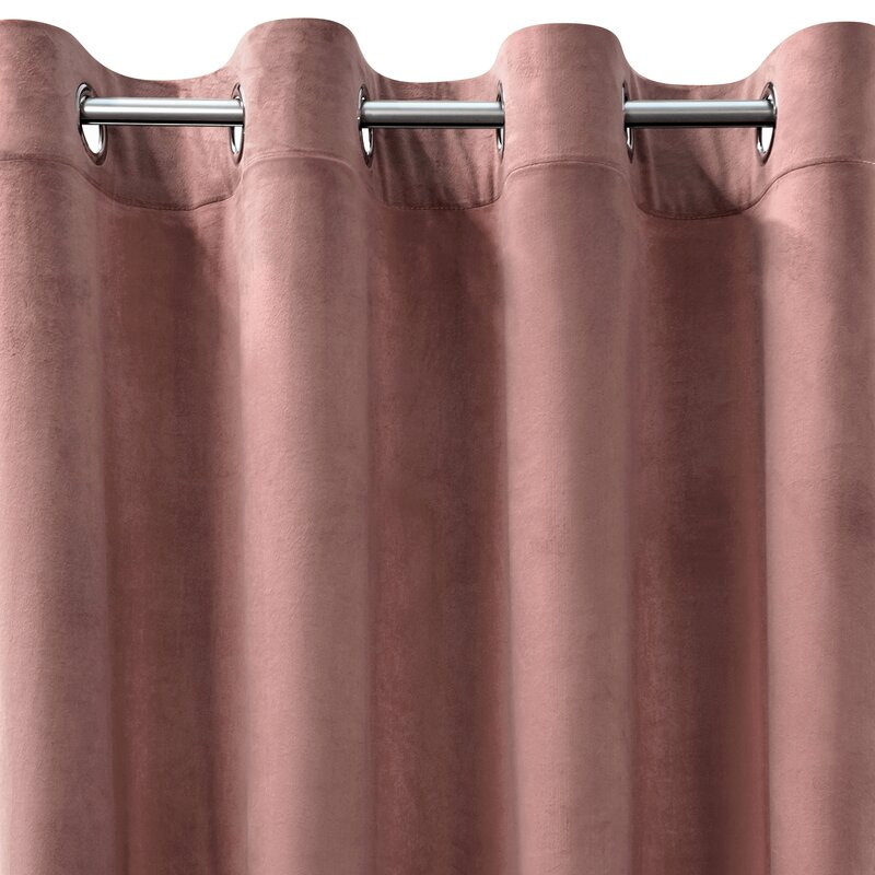 ZASŁONA GOTOWA MELANIE 140 X 250 CM CIEMNORÓŻOWY