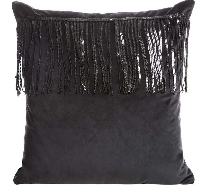 Poszewka Jasper czarna 45 x 45 cm – doda blasku wnętrzu
