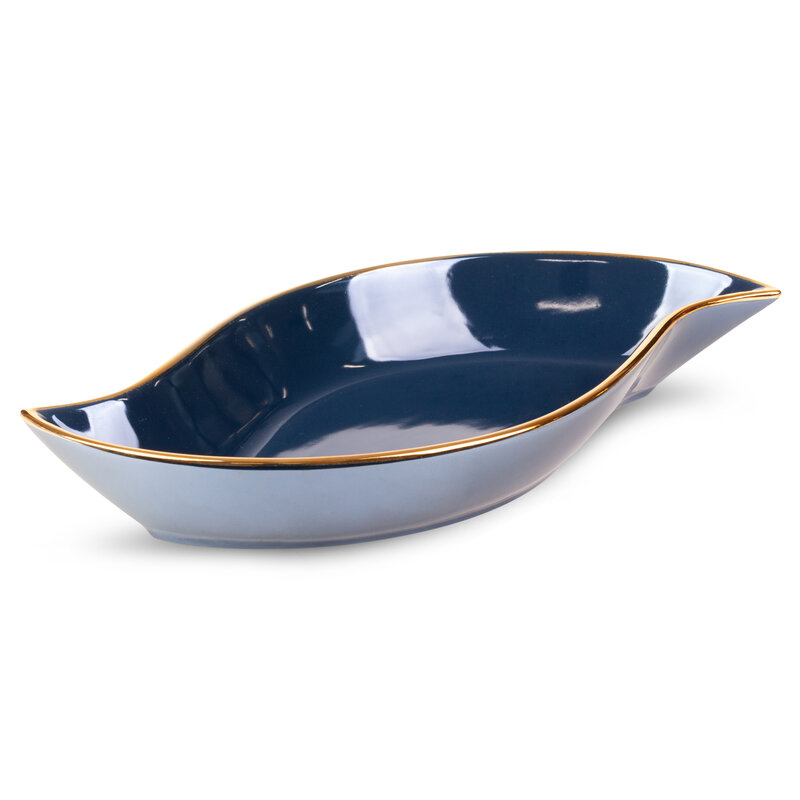 Naczynie dekoracyjne Amora1 granatowe 36 x 19 x 6 cm – idealne na owoce