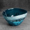 Misa szklana Logan granatowa 22 x 17 x 11 cm – idealna ozdoba
