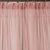 Firana gotowa falbanki pudrowy róż 140 x 250 cm – subtelnie filtruje światło
