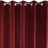 Zasłona gotowa Villa ciemnobordowa 140 X 250 CM – welwetowy blask