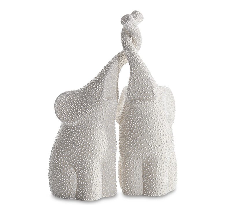 Figurka ceramiczna Riso kremowa 5 x 14 x 21 cm – symbol miłości