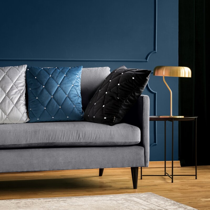 POSZEWKA VELVET 37 45 X 45 CM CIEMNOFIOLETOWY