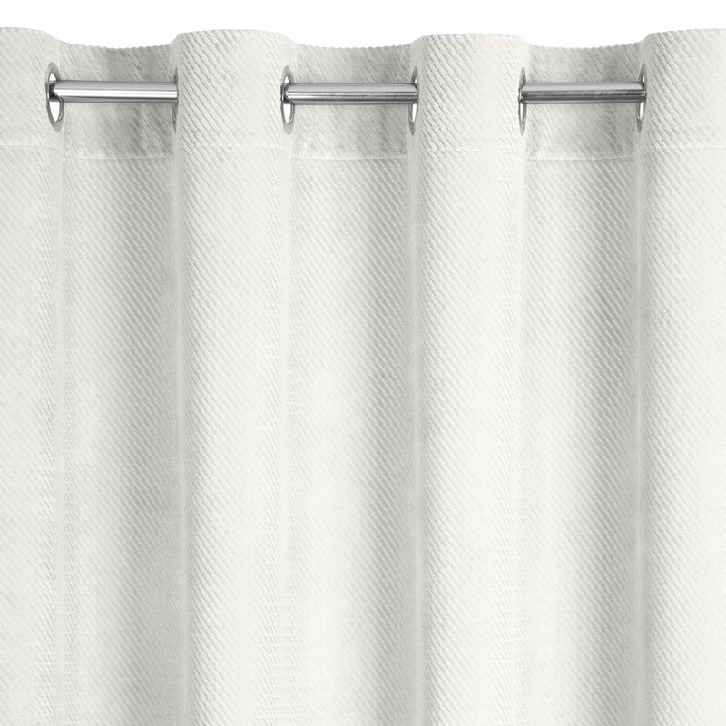 Zasłona welwetowa Eliza biała 140 X 250 cm – miękka w dotyku