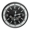 Zegar ścienny czarny 59 x 11 cm – industrialny akcent