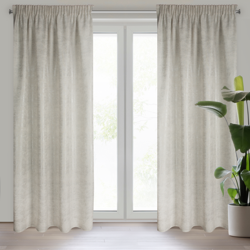 Zasłona gotowa naturalna 140 x 280 cm – wprowadza spokój