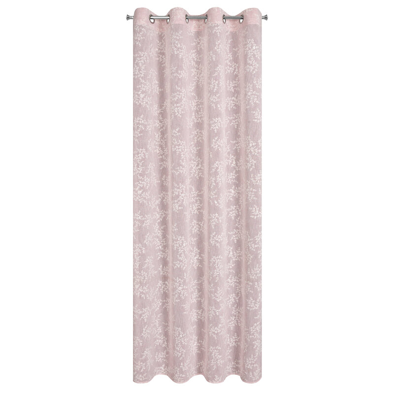 Zasłona gotowa Amber pudrowy róż 140 x 250 cm – wprowadza spokój