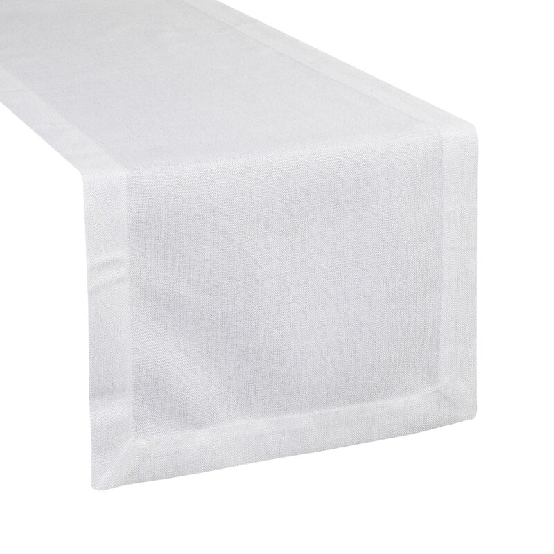 Bieżnik stołowy Stella 2 biały 40 x 180 cm – subtelna dekoracja stołu