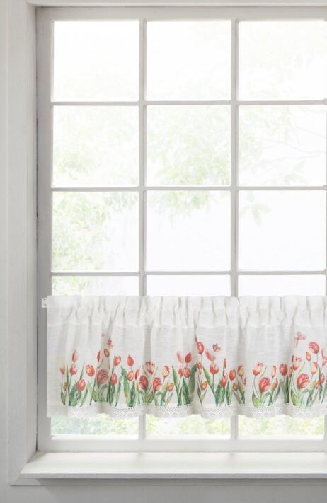 Firana gotowa Stella biała 150 x 30 cm – rozprasza światło