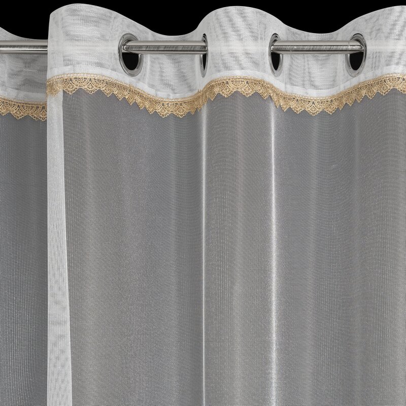 Firana gotowa Meril biała 300 x 250 cm – rozjaśnia wnętrze