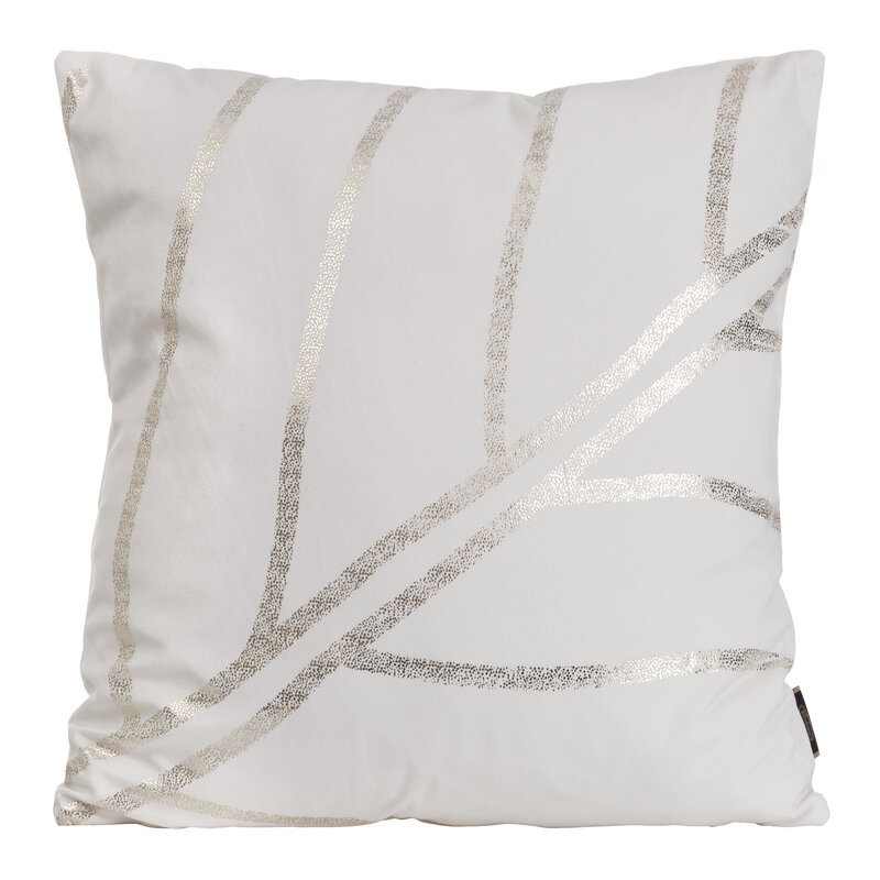 Poszewka welwet Blink biała 45 x 45 cm – miękka w dotyku