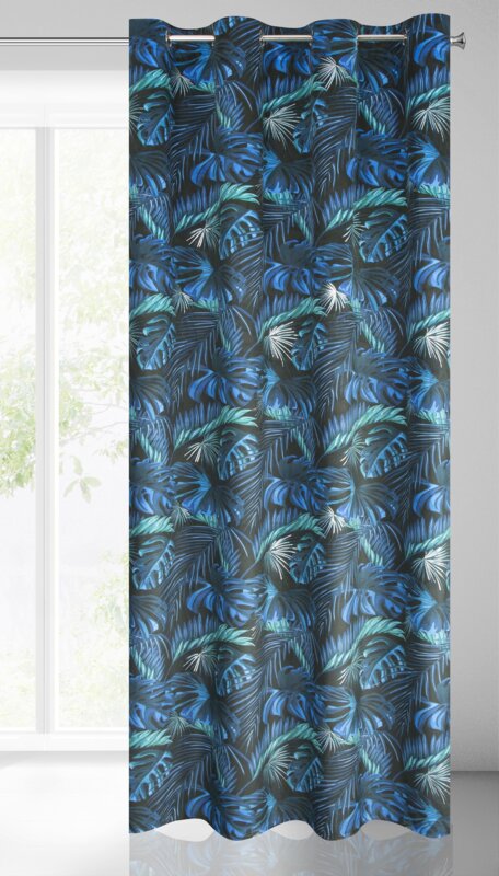 Zasłona gotowa Lazur czarna 140 x 250 cm – zaciemnia pomieszczenie
