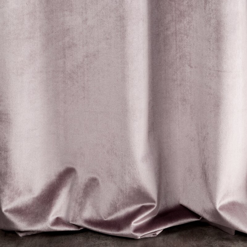 Zasłona gotowa Samanta pudrowy róż 140 X 300 CM – welwetowa miękkość