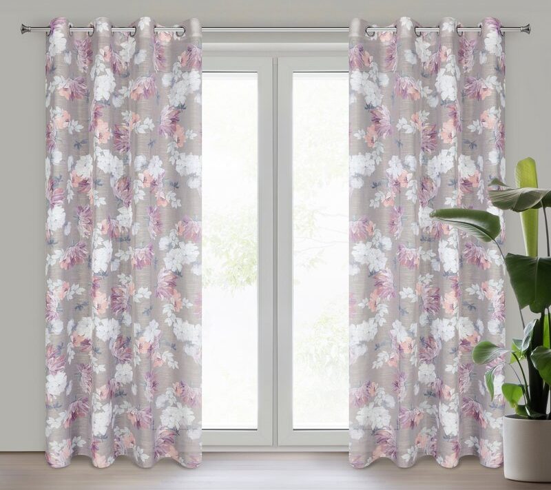 Zasłona gotowa etamina srebrna 140 x 250 cm – subtelnie filtruje światło