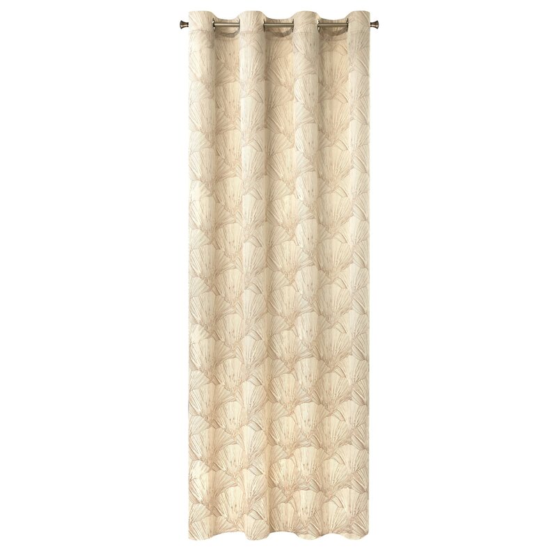 Zasłona gotowa welwet kremowa 140 x 250 cm – zaciemnia pomieszczenie