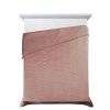 Narzuta welurowa D91 Luiz 3 pudrowy róż 170 x 210 cm – miękka i przytulna