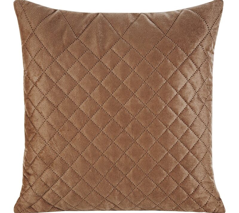 Poszewka welurowa Design91 ceglasta 40 x 40 cm – wprowadzi ciepło
