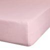 Prześcieradło z gumką Jersey D91 pudrowy róż 140 X 200 X 30 CM – miękkie i elastyczne