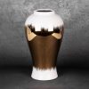 Wazon ceramiczny Tala biały 21 x 34 cm – na suche i kwiaty