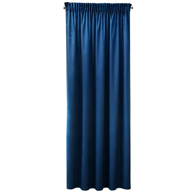 Zasłona gotowa Sibel granatowa 140 x 270 cm – zaciemnia pomieszczenie