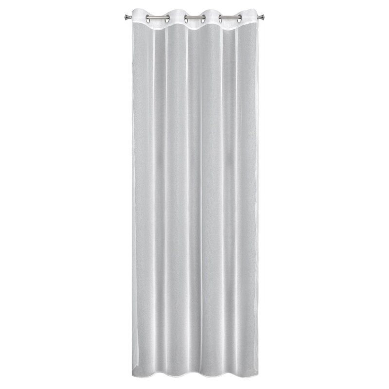 Firana gotowa Tamina biała 140 x 250 cm – rozświetla wnętrze