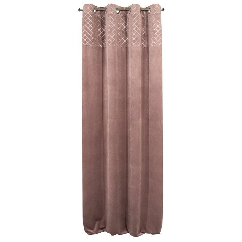 Zasłona gotowa Karina 2 pudrowy róż 140 x 250 cm – zaciemnia pomieszczenie