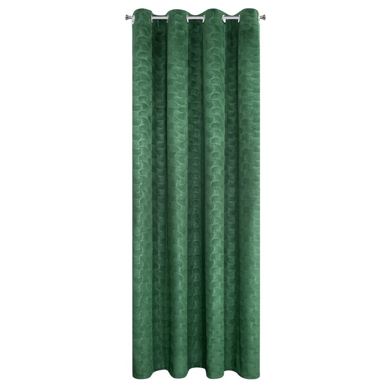 Zasłona gotowa D91 zielona 140 x 250 cm – dodaje przytulności