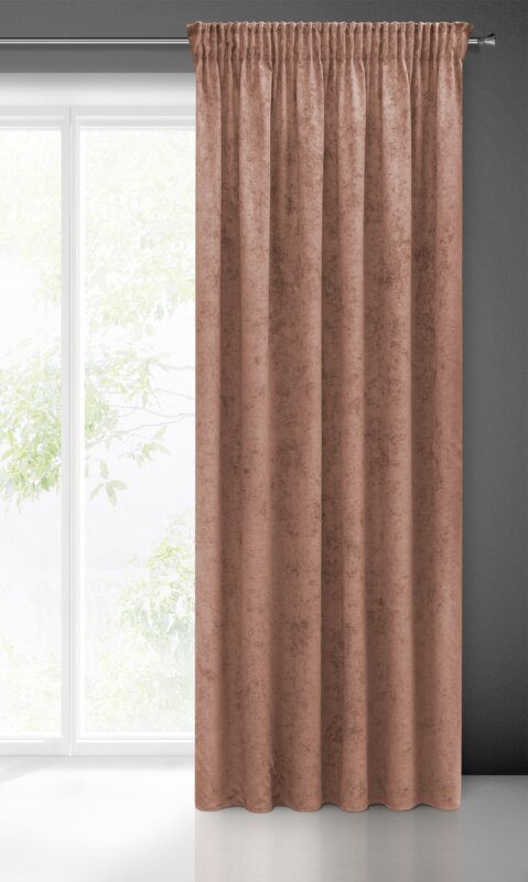 Zasłona gotowa Anisa ciemnoróżowa 140 x 270 cm – zaciemniająca i stylowa