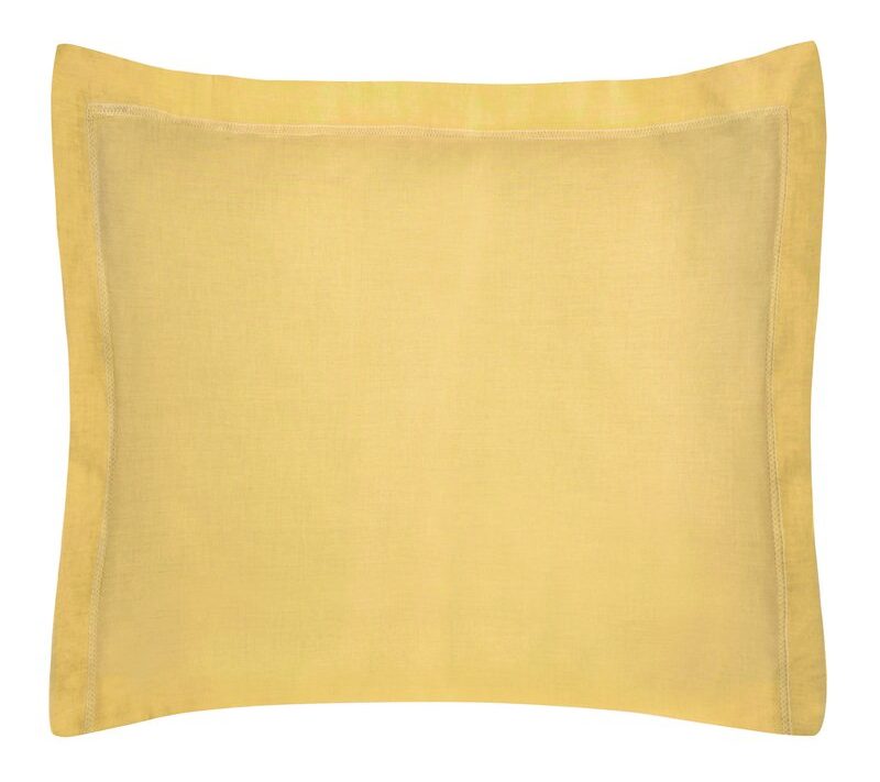 Poszewka bawełniana musztardowa 70 x 80 cm – dodaje ciepła
