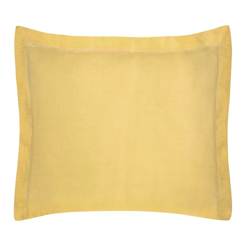 Poszewka bawełniana musztardowa 70 x 80 cm – dodaje ciepła