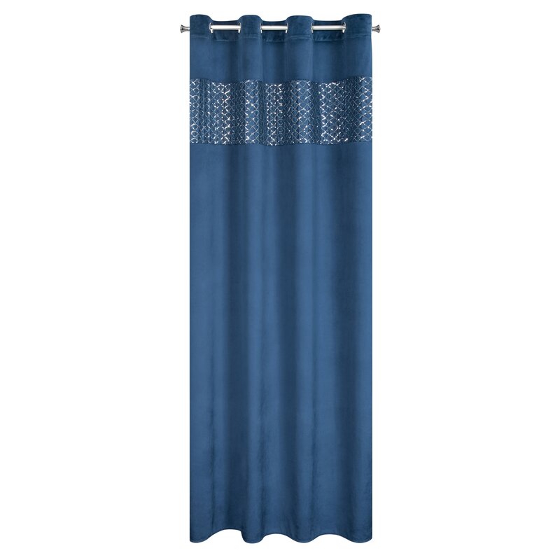 Zasłona gotowa Margot granatowa 140 X 250 CM – do salonu i sypialni