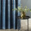 Zasłona gotowa D91 Cypr granatowa 140 X 270 CM – welwetowa do salonu