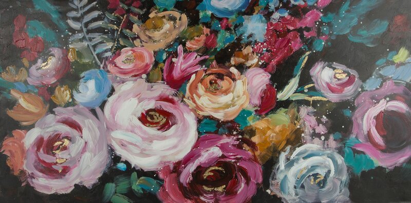 OBRAZ 177 80 X 80 CM CZARNY