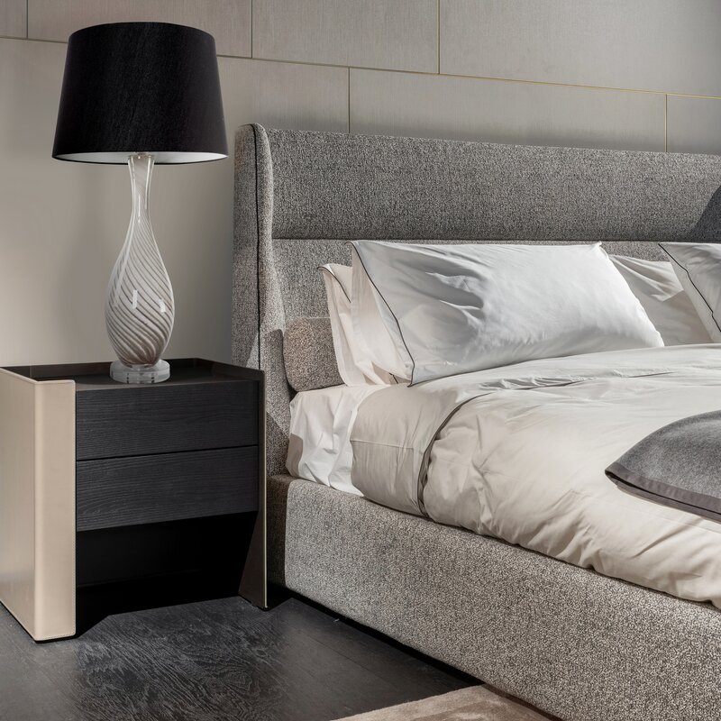 Lampa stojąca Megi czarna O 32 x 73 cm – subtelne doświetlenie