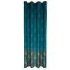Zasłona gotowa LC/LOTOS1 turkusowa 140x250 cm – wprowadza luksus