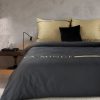 Pościel SILK 5 Ewa Minge czarna 220 X 200 CM – gładka i miękka