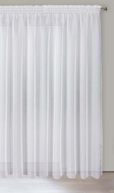 Firana gotowa Alia biała 350 x 270 cm – rozświetla wnętrze