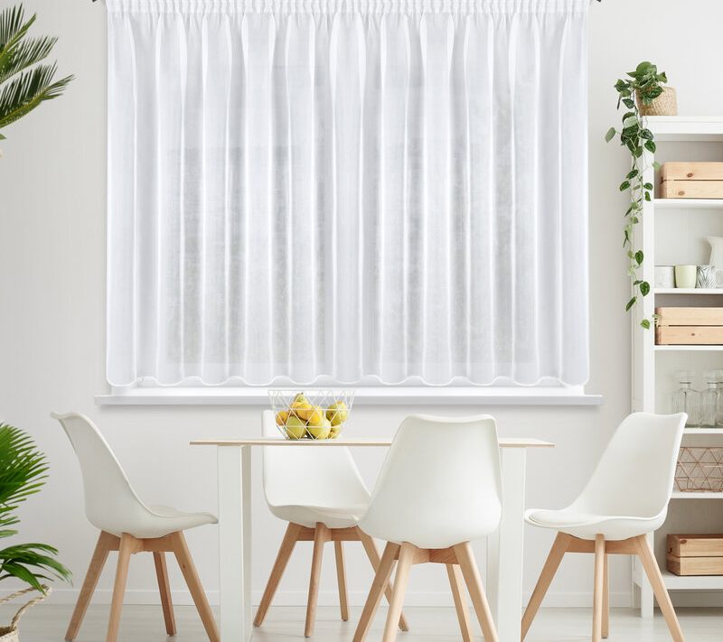 Firana gotowa Mirea biała 350 X 150 CM – dodaje lekkości i blasku