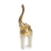 Figurka ceramiczna Słoń MAX kremowa 12 x 7 x 35 cm – na egzotyczny akcent