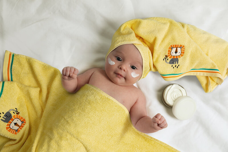 Ręcznik dla dziecka Baby69 żółty 50 x 90 cm – miękki i chłonny