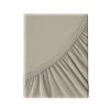 Prześcieradło jersey beżowe 140 x 200 x 30 cm – gwarancja komfortu