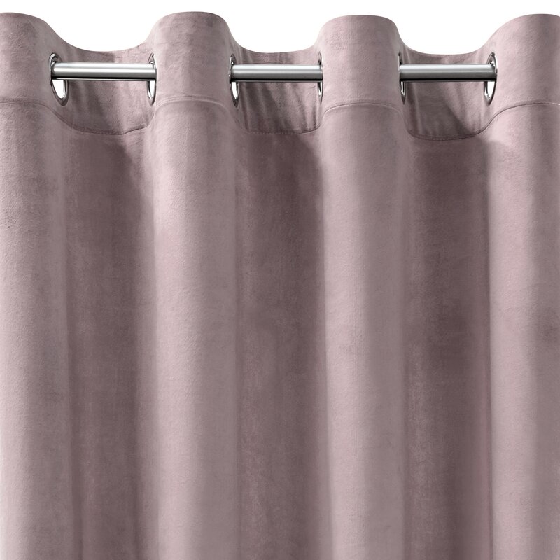 Zasłona gotowa pudrowy róż 215 x 250 cm – zaciemnia i zdobi