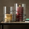Świecznik ceramiczny transparentny fi 13 x 18 cm – subtelna dekoracja