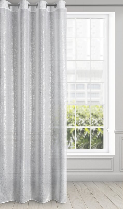 ZASŁONA GOTOWA D91 MILY 140 X 250 CM BIAŁY