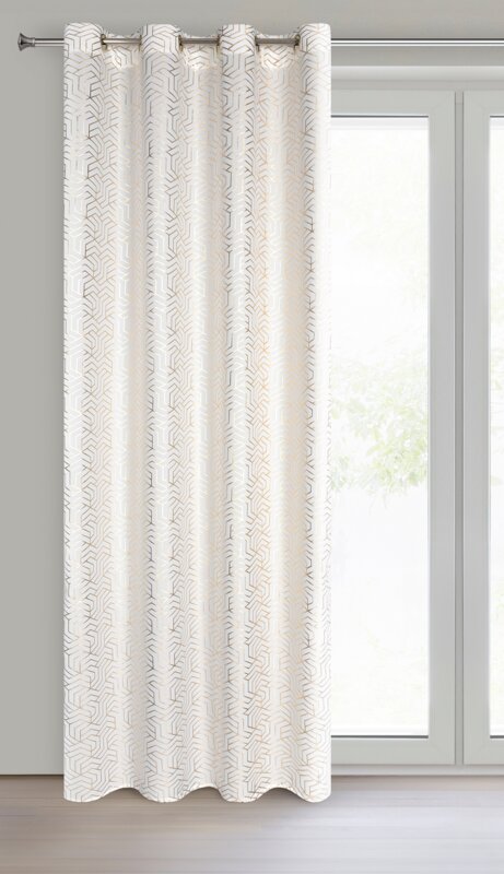 Zasłona gotowa SEMI biała 140 X 250 CM – pięknie filtrująca światło