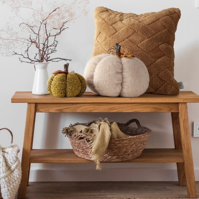 Poszewka DESIGN91 ceglasta 45 x 45 cm – doda ciepła wnętrzu
