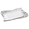 Patera ceramiczna Karin biała 36 X 26 X 4 CM – na świece i dekoracje
